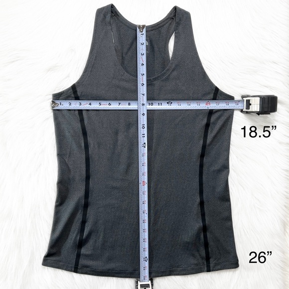 The North Face Gray Racerback Dry Fit Knit Athletic Tank Top - Picture 8 of 8